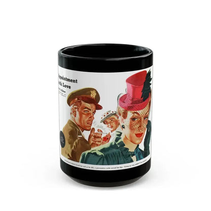 Appointment with Love by S. I. Kishor, 1943 - Black Coffee Mug 15oz - Go Mug Yourself
