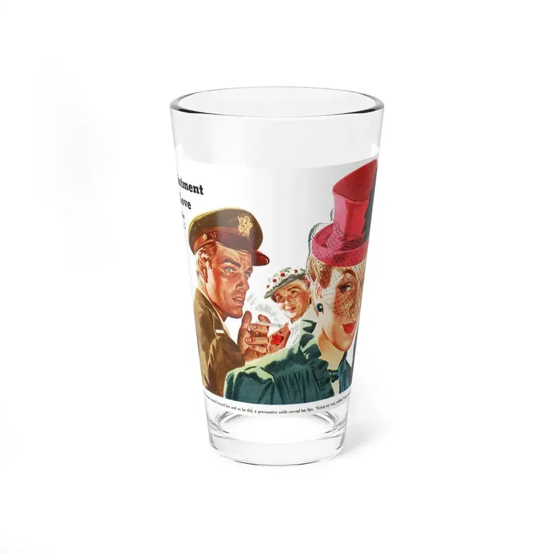Appointment with Love by S. I. Kishor, 1943 (Magazine Illustration) Pint Glass 16oz 16oz - Go Mug Yourself