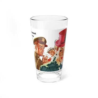 Appointment with Love by S. I. Kishor, 1943 (Magazine Illustration) Pint Glass 16oz 16oz - Go Mug Yourself