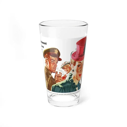 Appointment with Love by S. I. Kishor, 1943 (Magazine Illustration) Pint Glass 16oz 16oz - Go Mug Yourself