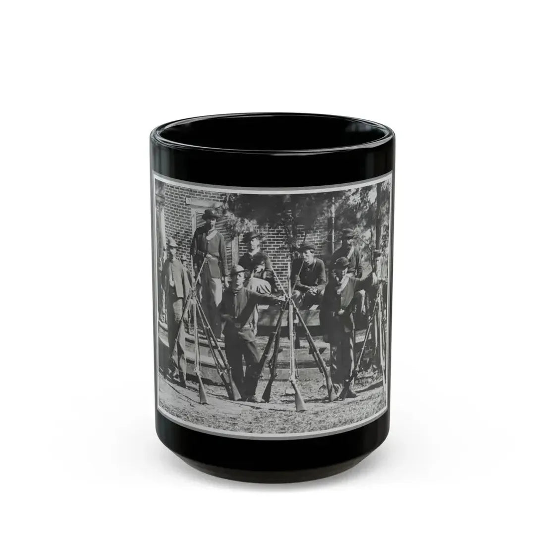 Appomattox Court House, Va., April 1865(2) (U.S. Civil War) Black Coffee Mug 15oz - Go Mug Yourself