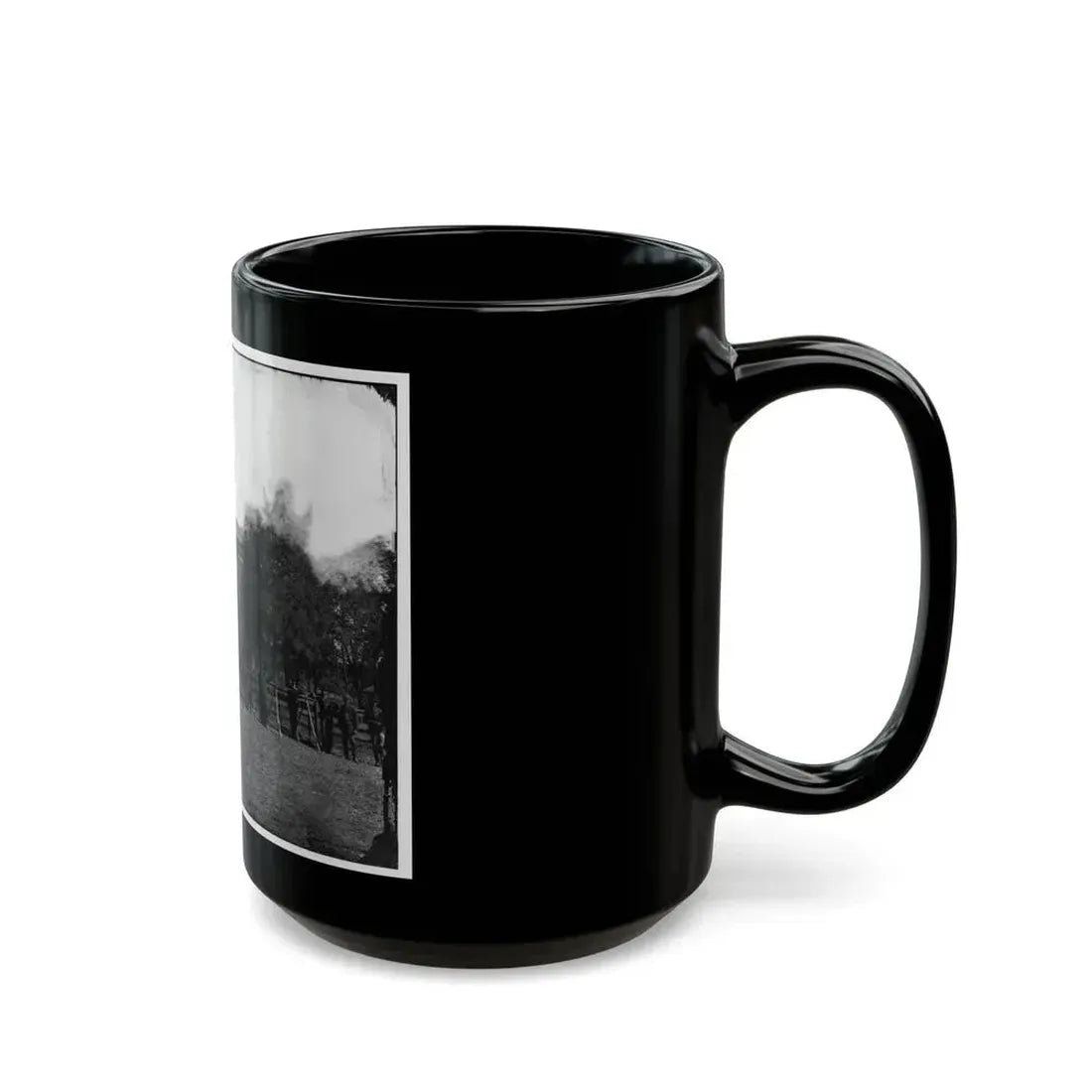 Appomattox Court House, Va. Federal Soldiers At The Courthouse (U.S. Civil War) Black Coffee Mug - Go Mug Yourself