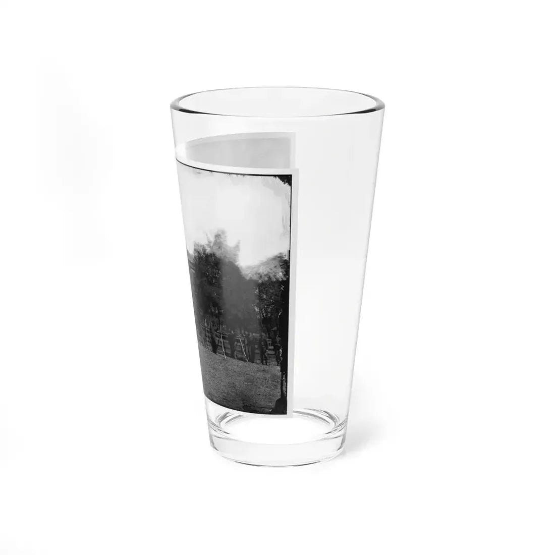 Appomattox Court House, Va. Federal Soldiers At The Courthouse (U.S. Civil War) Pint Glass 16oz - Go Mug Yourself