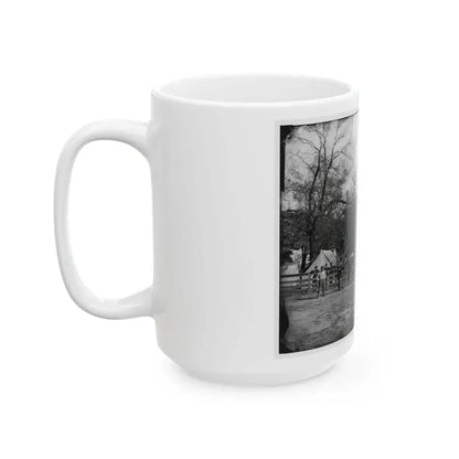 Appomattox Court House, Va. Federal Soldiers At The Courthouse (U.S. Civil War) White Coffee Mug - Go Mug Yourself