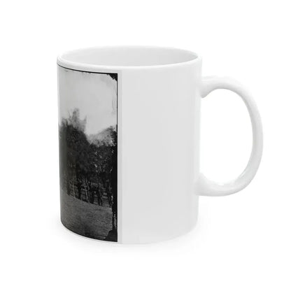 Appomattox Court House, Va. Federal Soldiers At The Courthouse (U.S. Civil War) White Coffee Mug - Go Mug Yourself