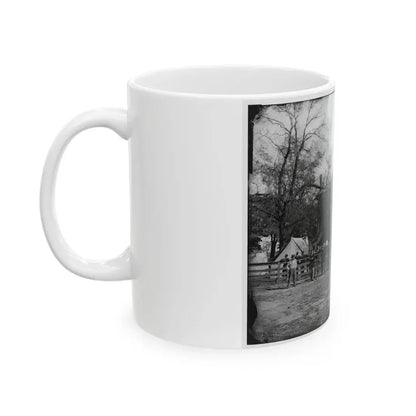 Appomattox Court House, Va. Federal Soldiers At The Courthouse (U.S. Civil War) White Coffee Mug - Go Mug Yourself