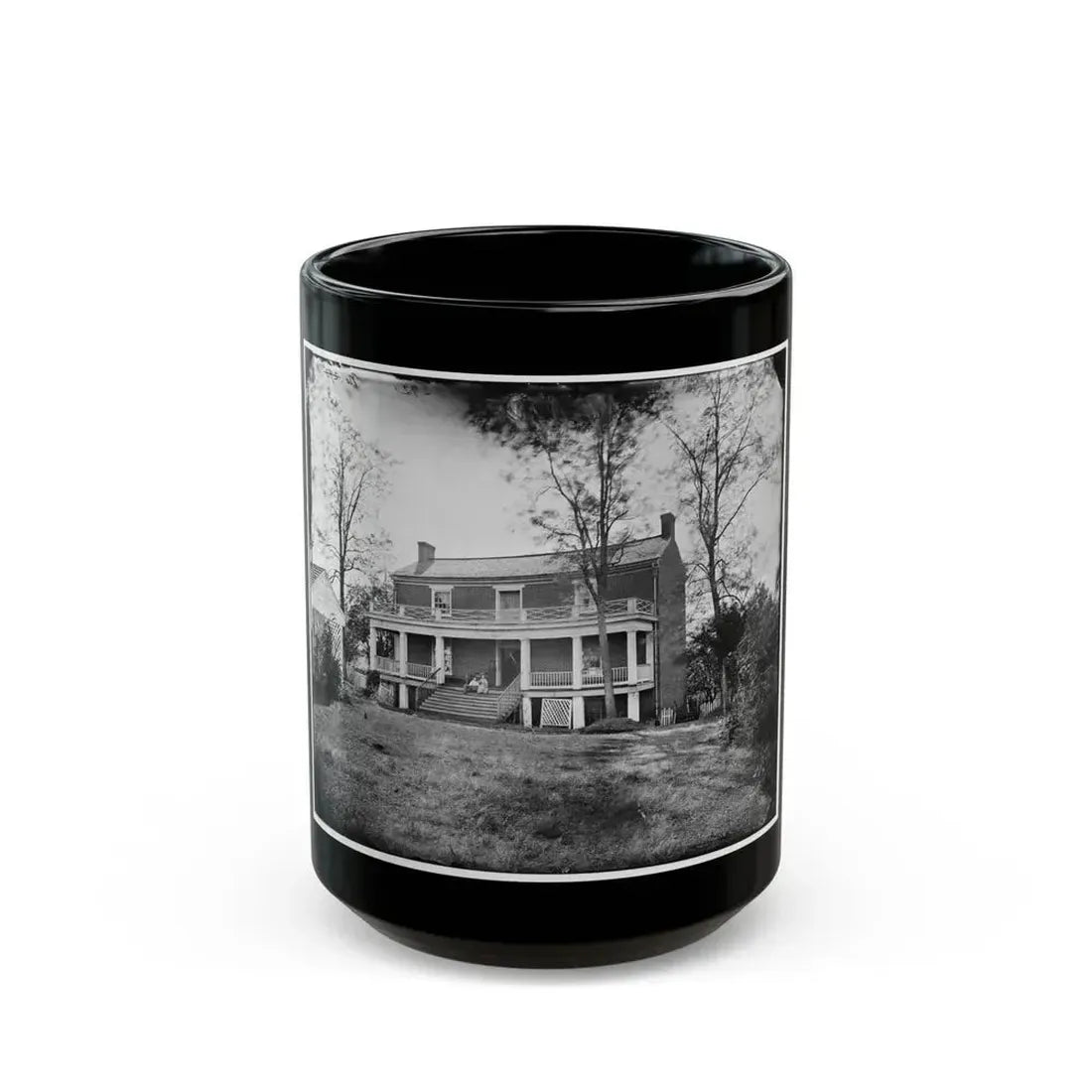 Appomattox Court House, Va. Mclean House (U.S. Civil War) Black Coffee Mug 15oz - Go Mug Yourself