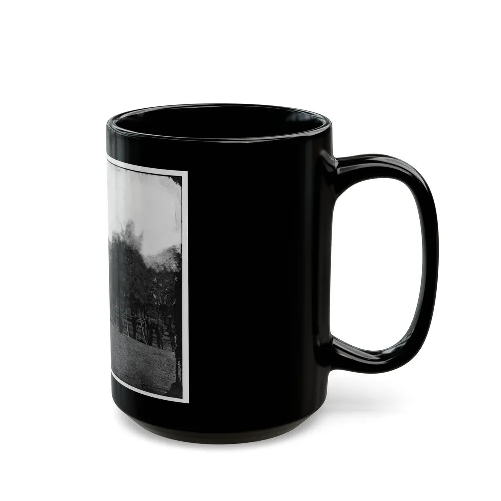 Appomattox Court House, Va. Federal Soldiers At The Courthouse (U.S. Civil War) Black Coffee Mug-Go Mug Yourself