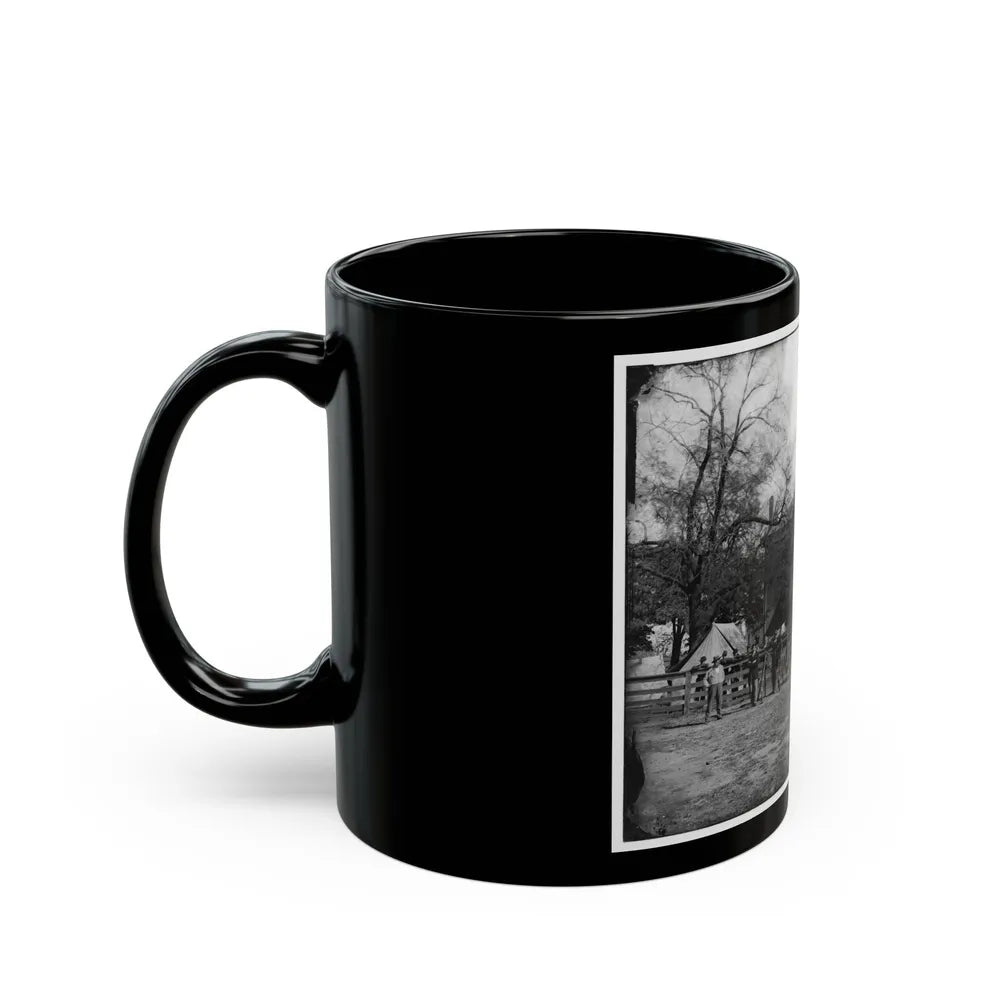 Appomattox Court House, Va. Federal Soldiers At The Courthouse (U.S. Civil War) Black Coffee Mug-Go Mug Yourself