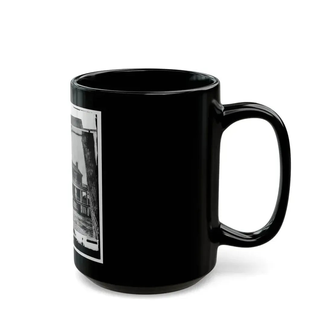 Appomattox Court House, Virginia. Mclean House 001 (U.S. Civil War) Black Coffee Mug - Go Mug Yourself