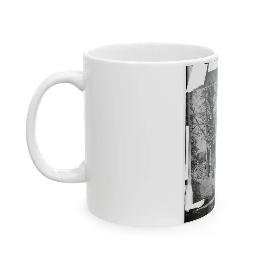 Appomattox Court House, Virginia. Mclean House 001 (U.S. Civil War) White Coffee Mug - Go Mug Yourself