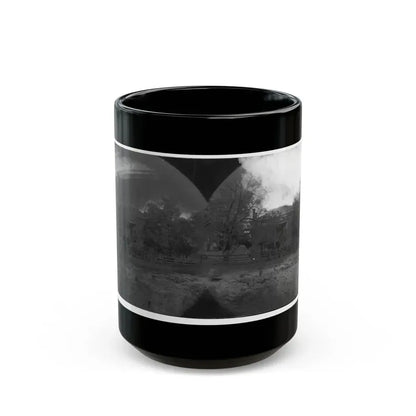 Appomattox Court House, Virginia. View Of Court House And Soldiers (U.S. Civil War) Black Coffee Mug 15oz - Go Mug Yourself