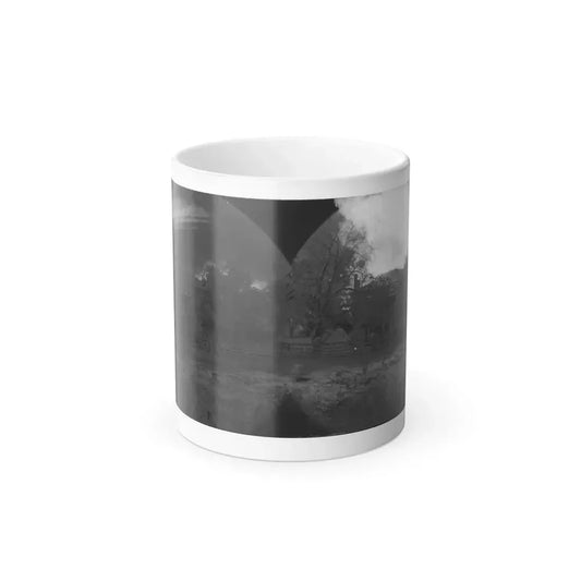 Appomattox Court House, Virginia. View of Court House and Soldiers (U.S. Civil War) Color Changing Coffee Mug 11oz Default Title 11oz - Go Mug Yourself