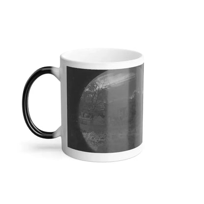 Appomattox Court House, Virginia. View of Court House and Soldiers (U.S. Civil War) Color Changing Coffee Mug 11oz - Go Mug Yourself