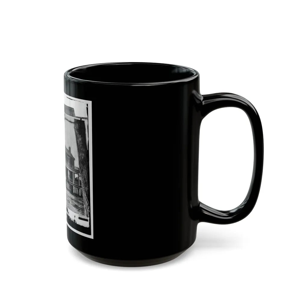 Appomattox Court House, Virginia. Mclean House 001 (U.S. Civil War) Black Coffee Mug-Go Mug Yourself