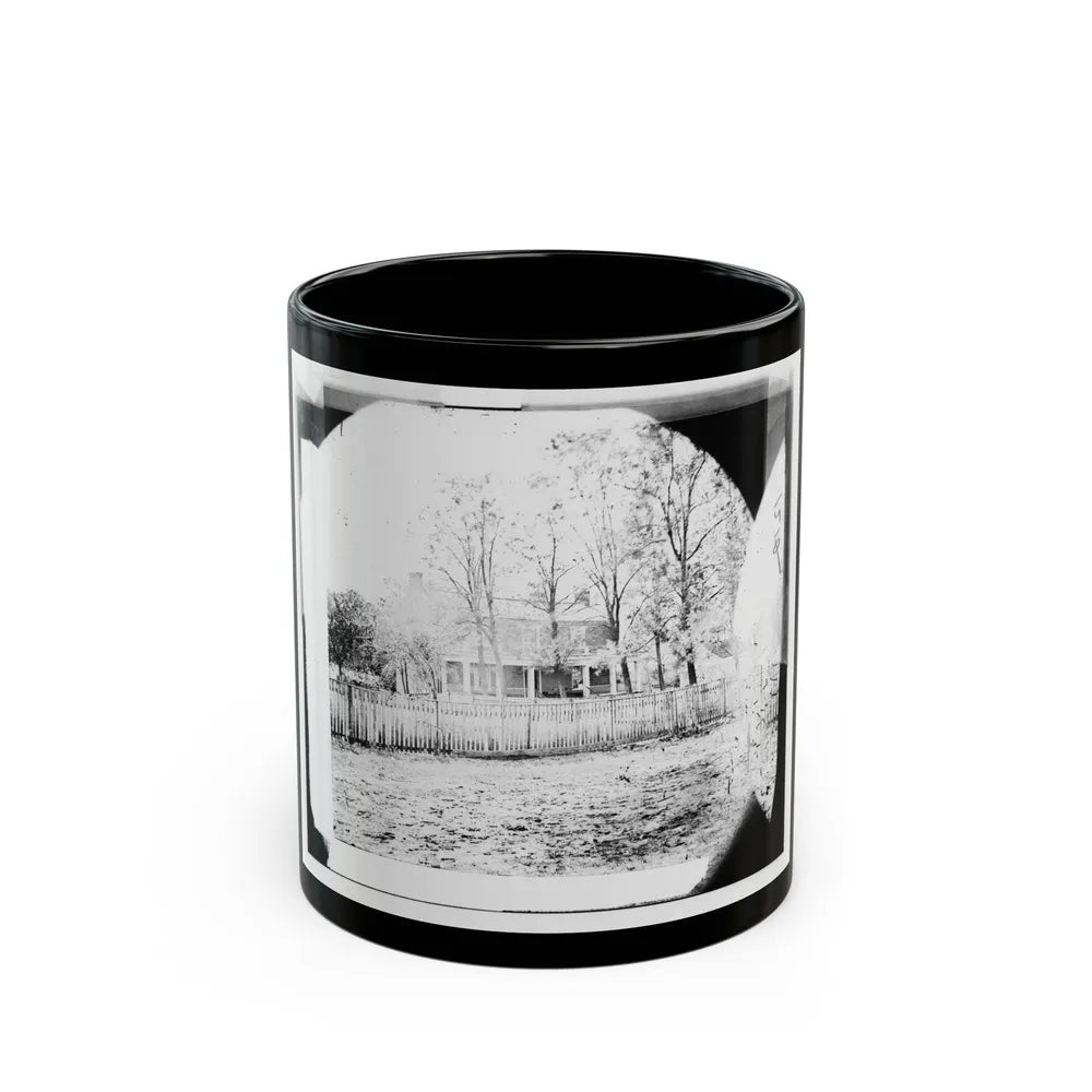 Appomattox Court House, Virginia. Mclean House (U.S. Civil War) Black Coffee Mug-11oz-Go Mug Yourself