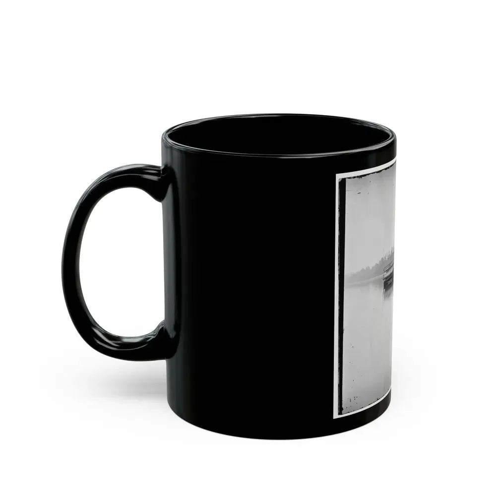 Appomattox River, Va.  U.S.S. Transport Washington Irving (U.S. Civil War) Black Coffee Mug - Go Mug Yourself