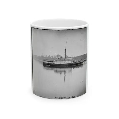 Appomattox River, Va.  U.S.S. Transport Washington Irving (U.S. Civil War) White Coffee Mug 11oz - Go Mug Yourself