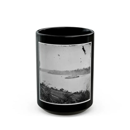Appomattox River, Virginia. Boat On The Appomattox River-2 (U.S. Civil War) Black Coffee Mug 15oz - Go Mug Yourself