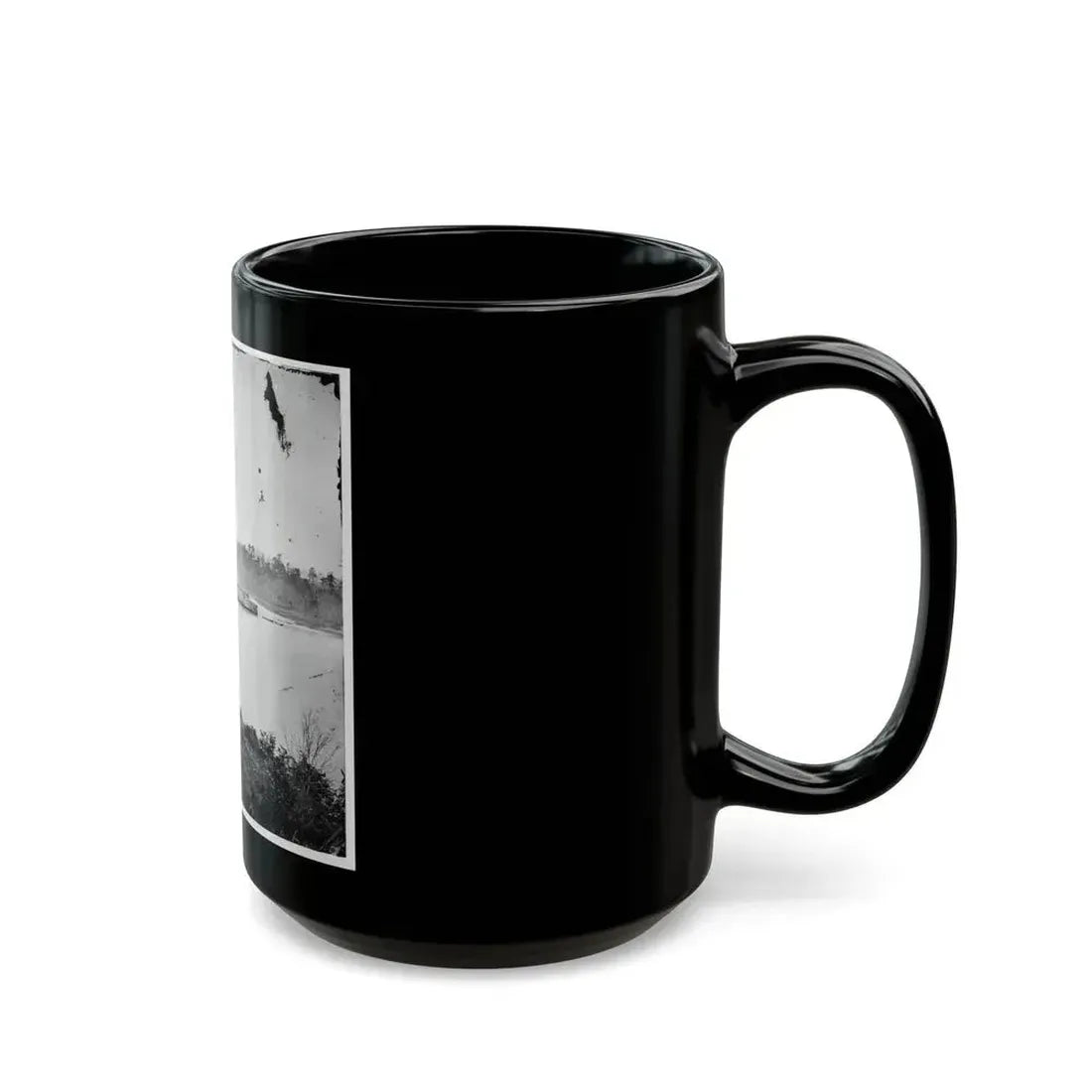 Appomattox River, Virginia. Boat On The Appomattox River-2 (U.S. Civil War) Black Coffee Mug - Go Mug Yourself