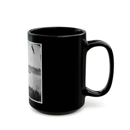 Appomattox River, Virginia. Boat On The Appomattox River-2 (U.S. Civil War) Black Coffee Mug - Go Mug Yourself