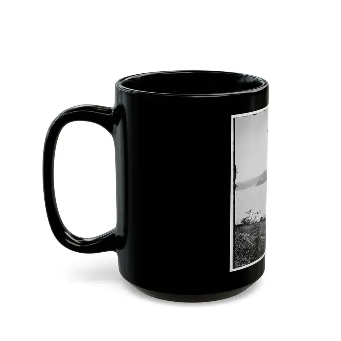 Appomattox River, Virginia. Boat On The Appomattox River-2 (U.S. Civil War) Black Coffee Mug - Go Mug Yourself