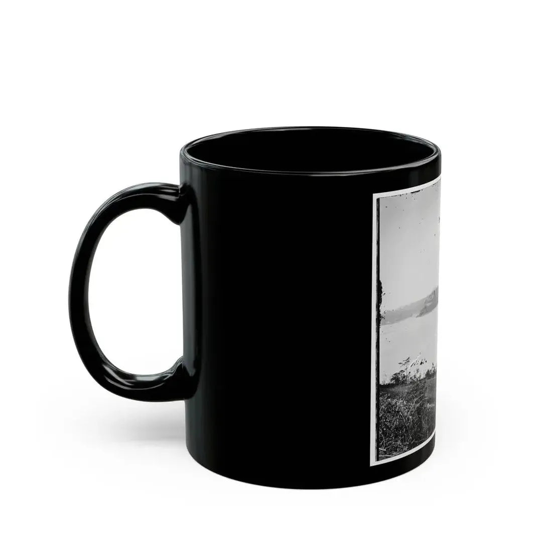 Appomattox River, Virginia. Boat On The Appomattox River-2 (U.S. Civil War) Black Coffee Mug - Go Mug Yourself