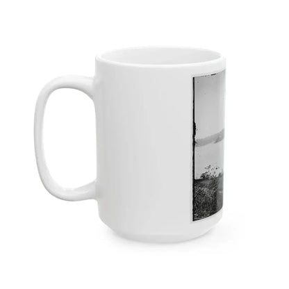 Appomattox River, Virginia. Boat On The Appomattox River-2 (U.S. Civil War) White Coffee Mug - Go Mug Yourself