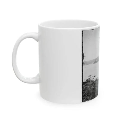 Appomattox River, Virginia. Boat On The Appomattox River-2 (U.S. Civil War) White Coffee Mug - Go Mug Yourself