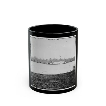 Appomattox River, Virginia. Boat On The Appomattox River (U.S. Civil War) Black Coffee Mug 11oz - Go Mug Yourself