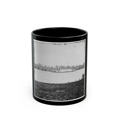 Appomattox River, Virginia. Boat On The Appomattox River (U.S. Civil War) Black Coffee Mug 11oz - Go Mug Yourself