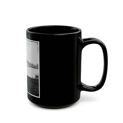 Appomattox River, Virginia. Boat On The Appomattox River (U.S. Civil War) Black Coffee Mug - Go Mug Yourself