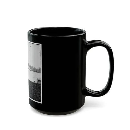 Appomattox River, Virginia. Boat On The Appomattox River (U.S. Civil War) Black Coffee Mug - Go Mug Yourself