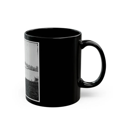 Appomattox River, Virginia. Boat On The Appomattox River (U.S. Civil War) Black Coffee Mug - Go Mug Yourself