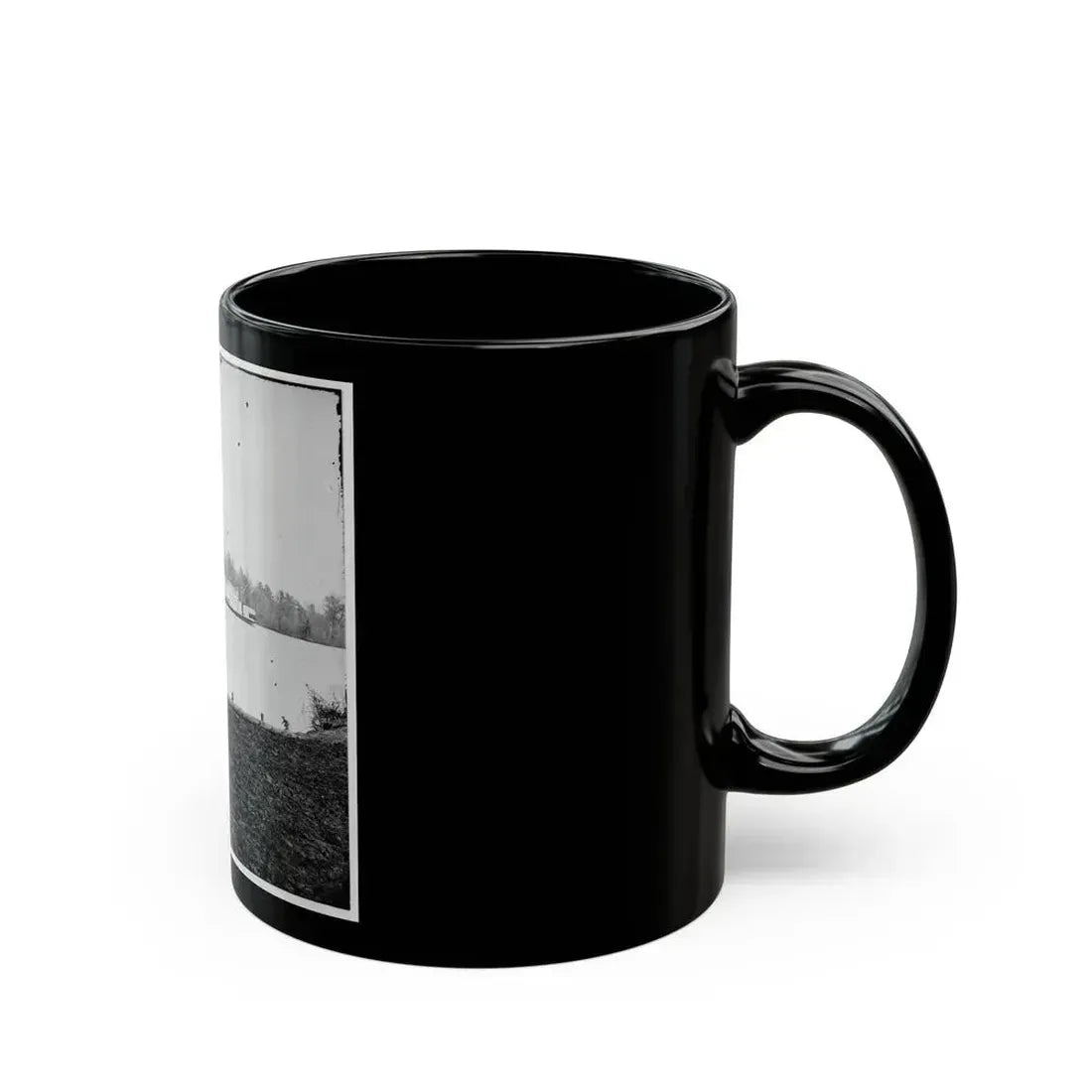 Appomattox River, Virginia. Boat On The Appomattox River (U.S. Civil War) Black Coffee Mug - Go Mug Yourself