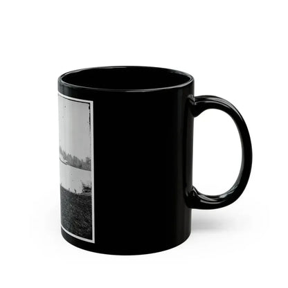 Appomattox River, Virginia. Boat On The Appomattox River (U.S. Civil War) Black Coffee Mug - Go Mug Yourself