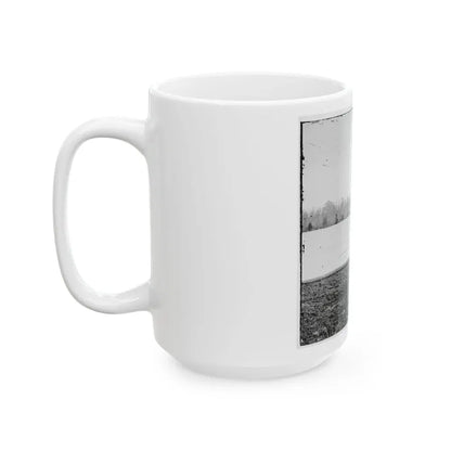 Appomattox River, Virginia. Boat On The Appomattox River (U.S. Civil War) White Coffee Mug - Go Mug Yourself