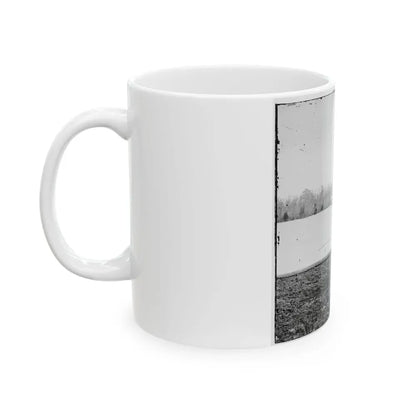 Appomattox River, Virginia. Boat On The Appomattox River (U.S. Civil War) White Coffee Mug - Go Mug Yourself