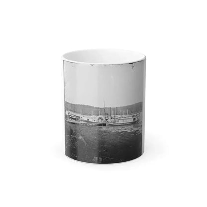 Appomattox River, Virginia. Medical Supply Boat Connecticut (U.S. Civil War) Color Changing Coffee Mug 11oz Default Title 11oz - Go Mug Yourself