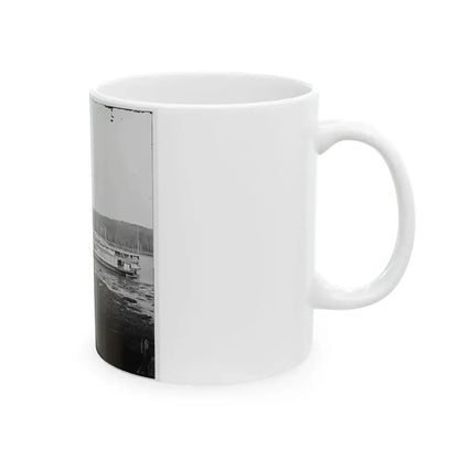 Appomattox River, Virginia. Medical Supply Boat Connecticut (U.S. Civil War) White Coffee Mug - Go Mug Yourself