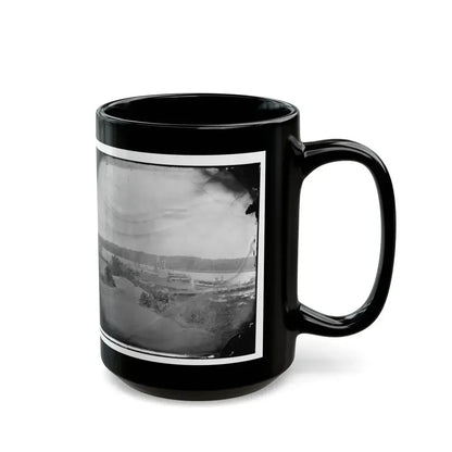 Appomattox River, Virginia. Medical Supply Boat Planter (U.S. Civil War) Black Coffee Mug - Go Mug Yourself