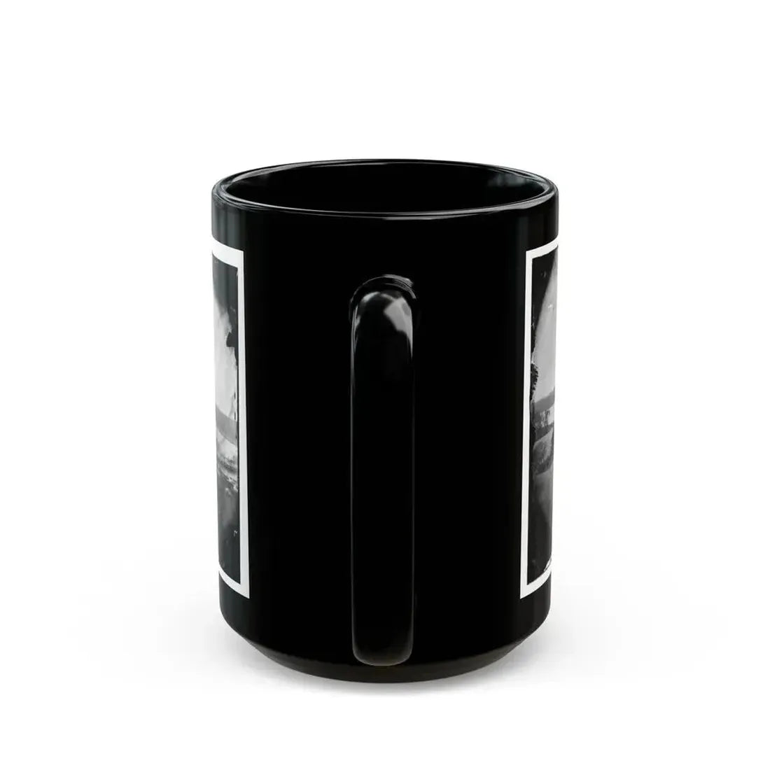 Appomattox River, Virginia. Medical Supply Boat Planter (U.S. Civil War) Black Coffee Mug - Go Mug Yourself