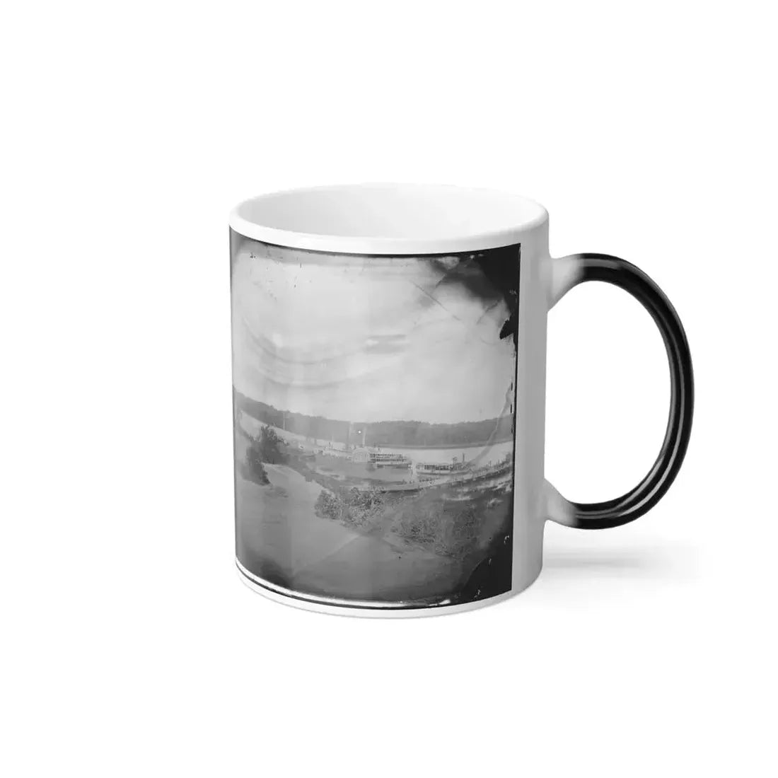 Appomattox River, Virginia. Medical Supply Boat Planter (U.S. Civil War) Color Changing Coffee Mug 11oz - Go Mug Yourself
