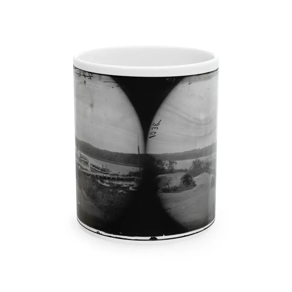 Appomattox River, Virginia. Medical Supply Boat Planter (U.S. Civil War) White Coffee Mug 11oz - Go Mug Yourself
