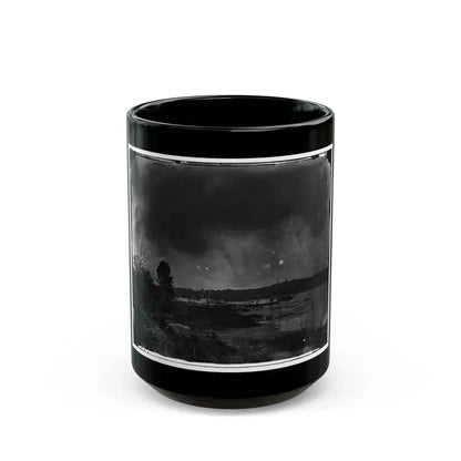 Appomattox River, Virginia. Medical Supply Steamer, Planter (U.S. Civil War) Black Coffee Mug 15oz - Go Mug Yourself