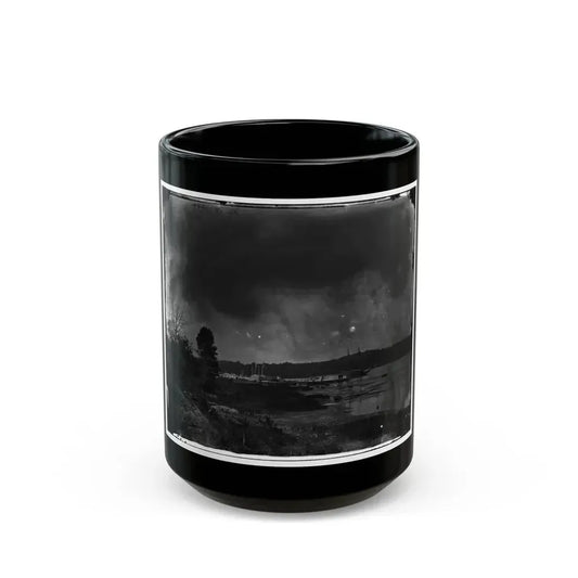 Appomattox River, Virginia. Medical Supply Steamer, Planter (U.S. Civil War) Black Coffee Mug 15oz - Go Mug Yourself