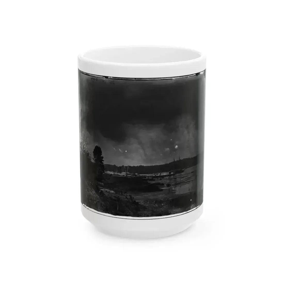 Appomattox River, Virginia. Medical Supply Steamer, Planter (U.S. Civil War) White Coffee Mug 15oz - Go Mug Yourself