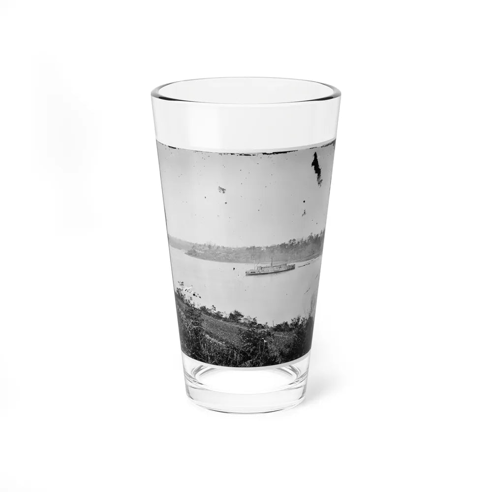 Appomattox River, Virginia. Boat On The Appomattox River-2 (U.S. Civil War) Pint Glass 16oz-16oz-Go Mug Yourself