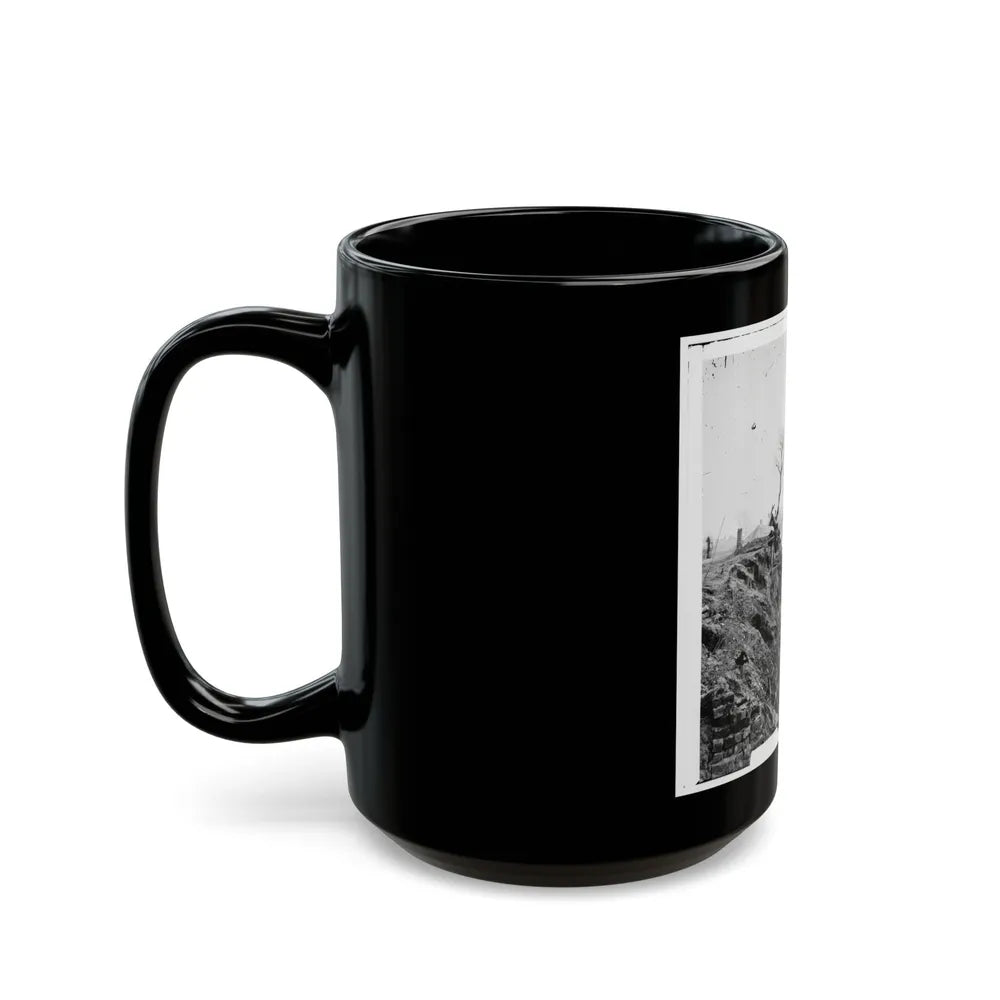 Appomattox River, Virginia. Boat On The Appomattox River-3 (U.S. Civil War) Black Coffee Mug-Go Mug Yourself