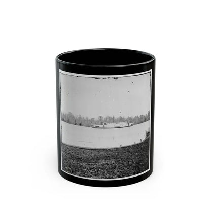 Appomattox River, Virginia. Boat On The Appomattox River (U.S. Civil War) Black Coffee Mug-11oz-Go Mug Yourself